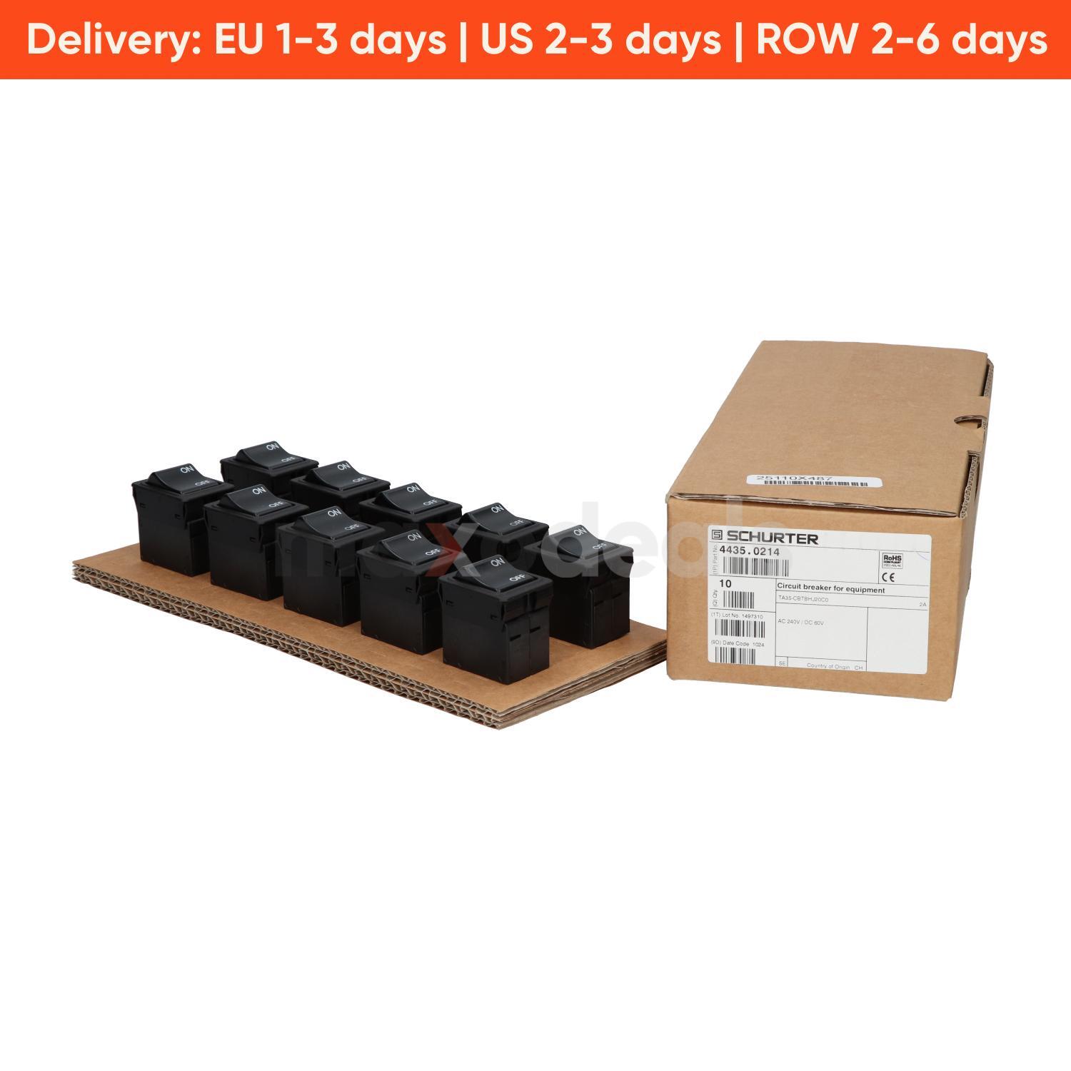 Schurter 4435.0214 Circuit Breaker New NFP (10pieces)