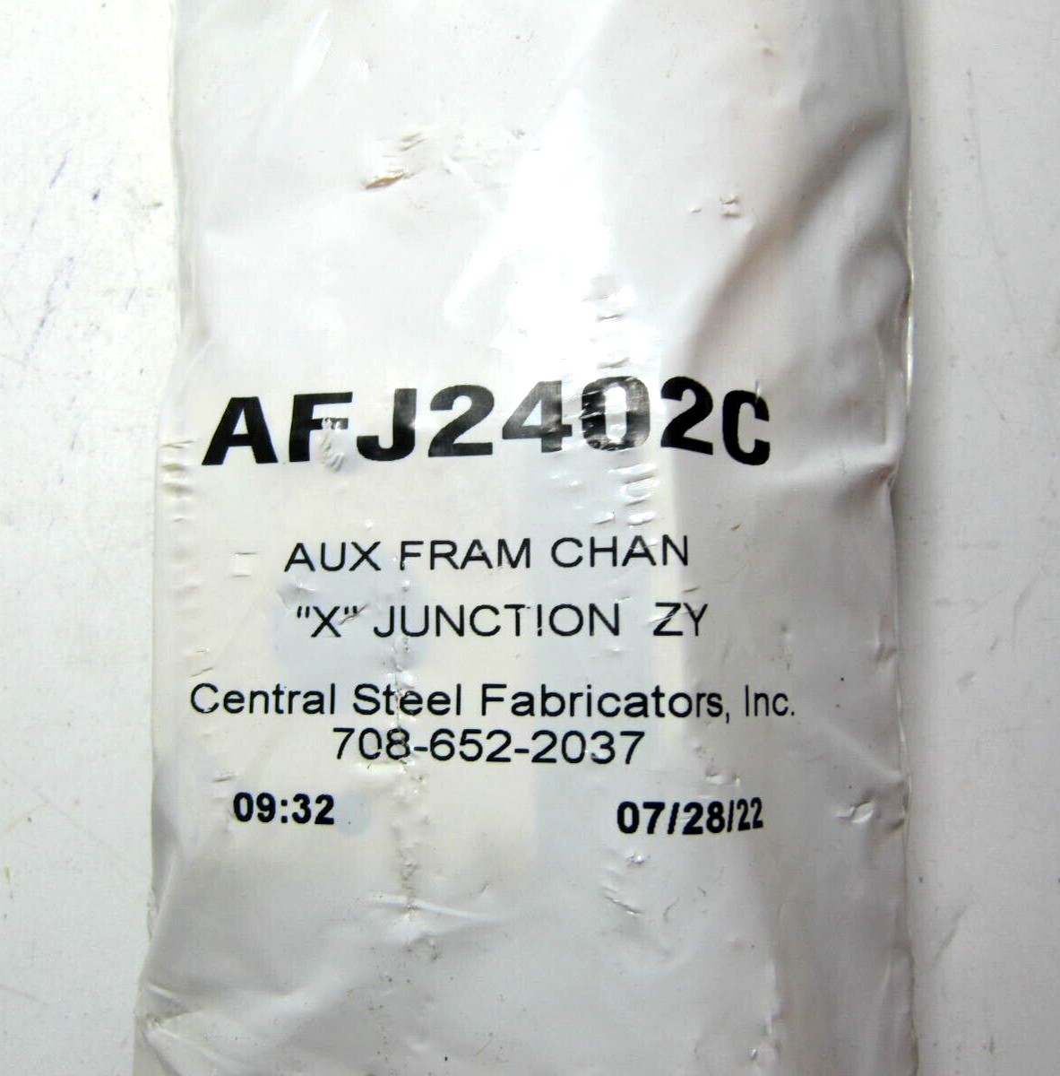 (NEW) Central Steel Fabricators Aux Frame Chan “X” Junction ZY AFJ2402C