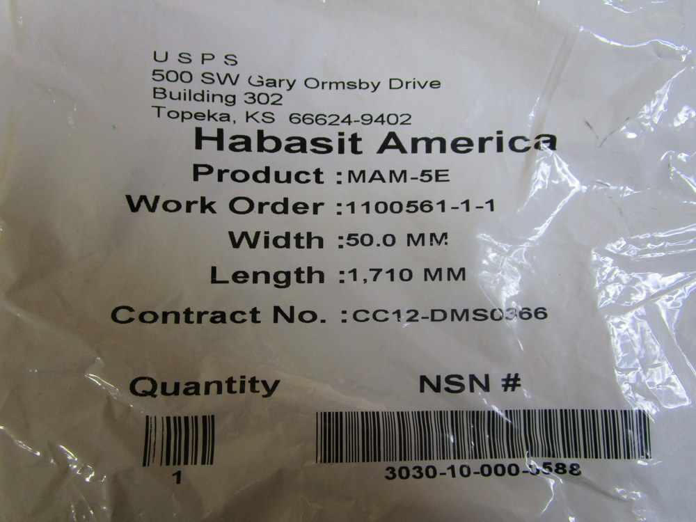 Habasit MAM-5E-50-1710 Belt MAM-5E