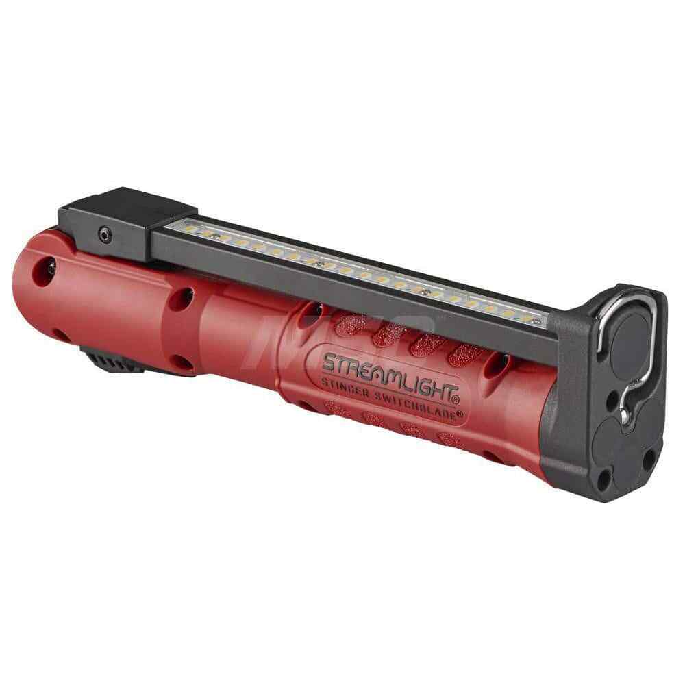 Streamlight 76800 Flashlight: LED, 15 hr Max Run Time, 3 Light Modes, Nylon, Red