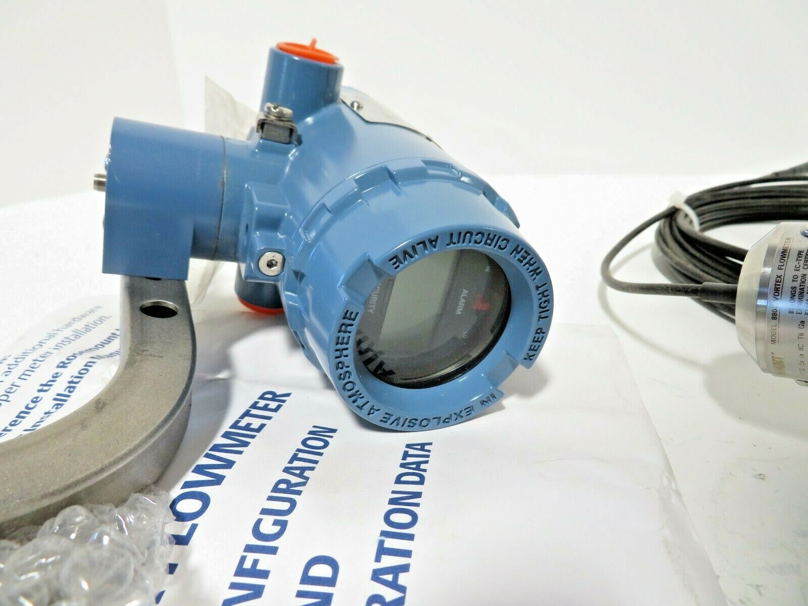4″ Rosemount 8800DW040SA1N1D1E1M5R30Q4Q8 CL150 Wafer Vortex Flowmeter NEW 2013