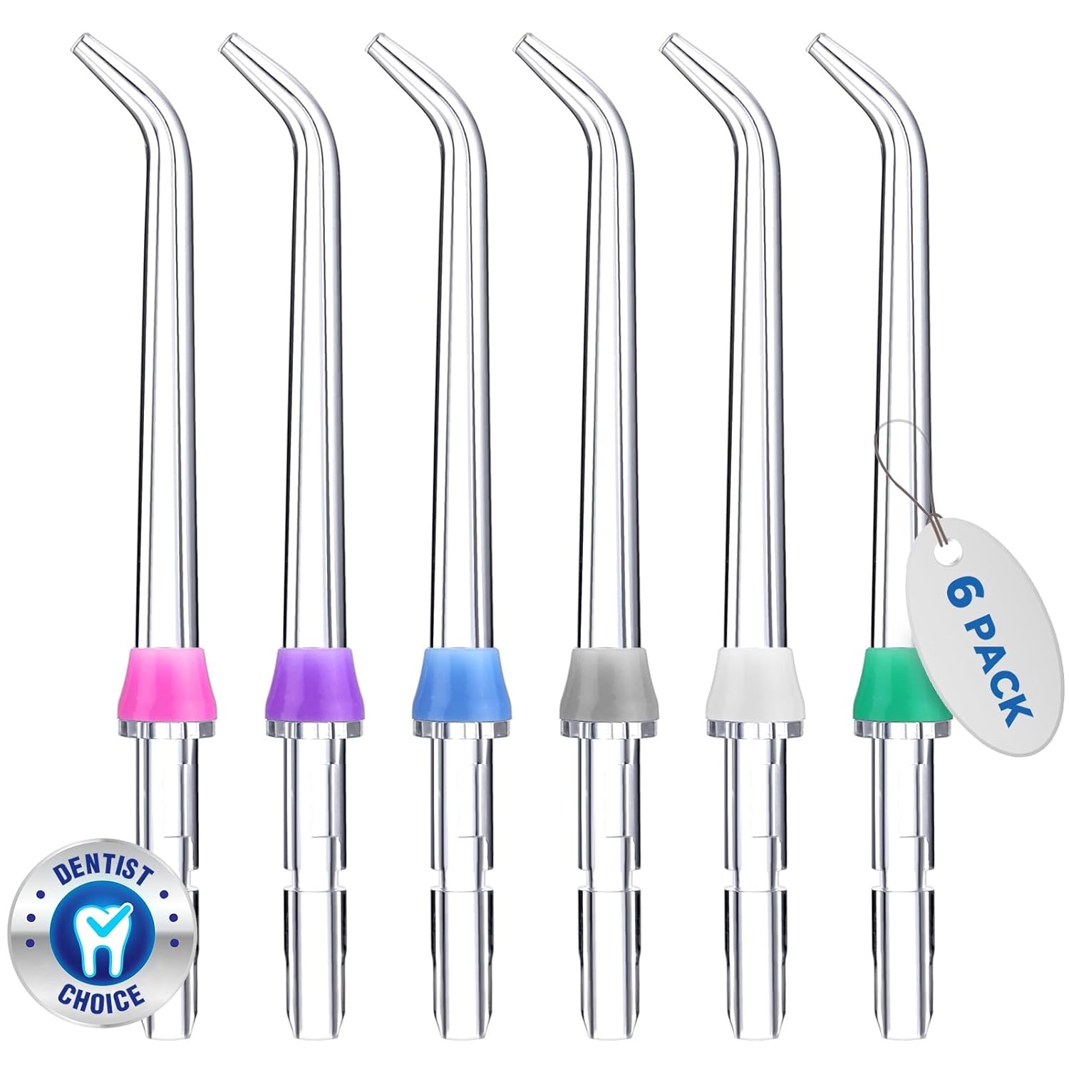 Water Flosser Replacement Tips for 6 Count (Pack of 1), 6 Classic Jet