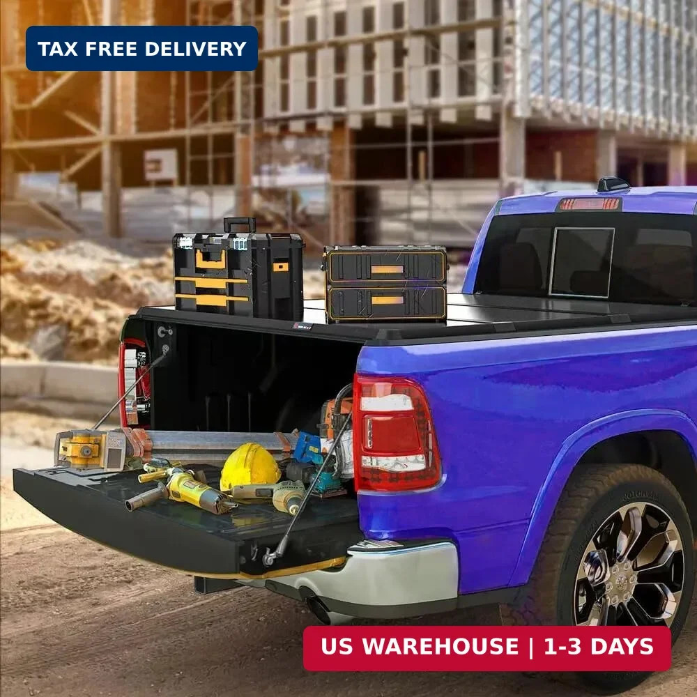 Hard TRI-FOLD Truck Bed Tonneau Cover Compatible with Jeep Gladiator 2020-2026 5