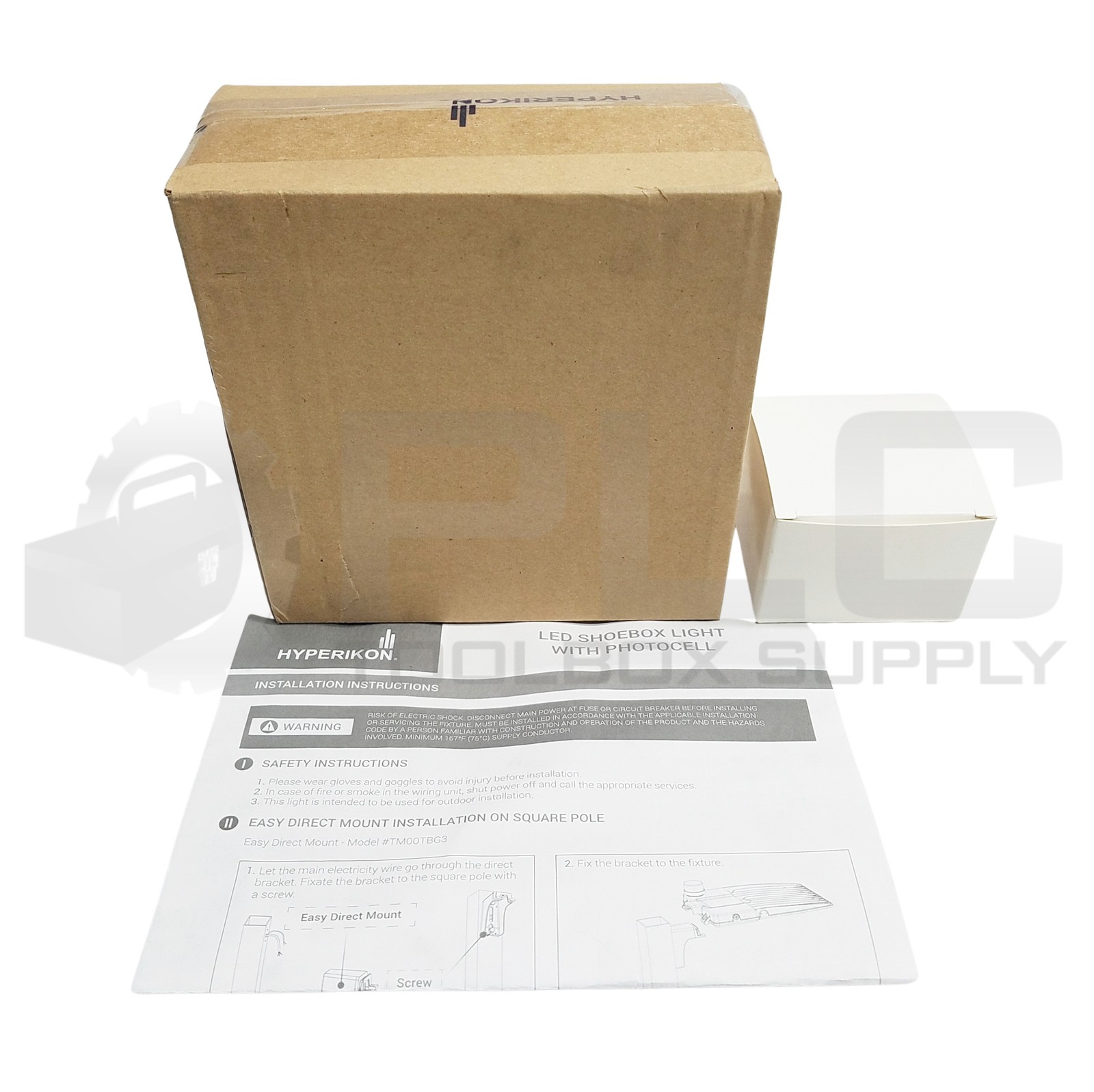 HYPERIKON 511301057 LED SHOEBOX LIGHT w/ PHOTOCELL+TBG3 MOUNT 5700K 300W