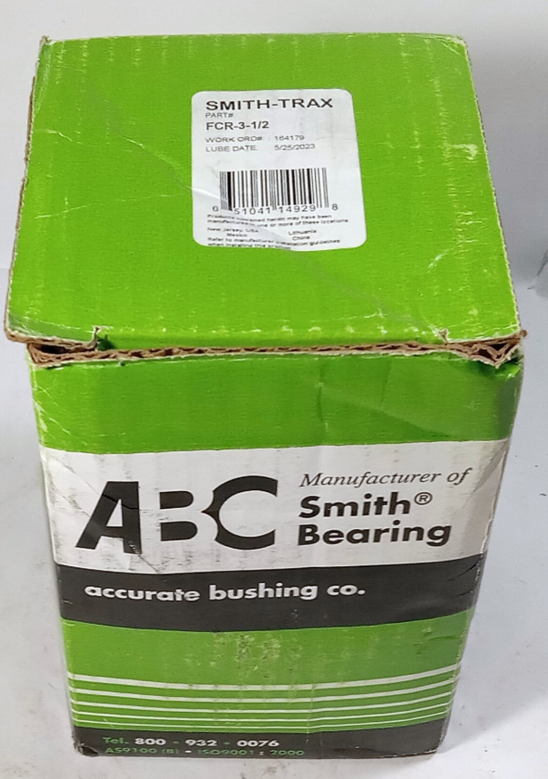 1 NEW ABC SMITH FCR-3-1/2 FLANGED TRACK ROLLER BEARING NIB ***MAKE OFFER***