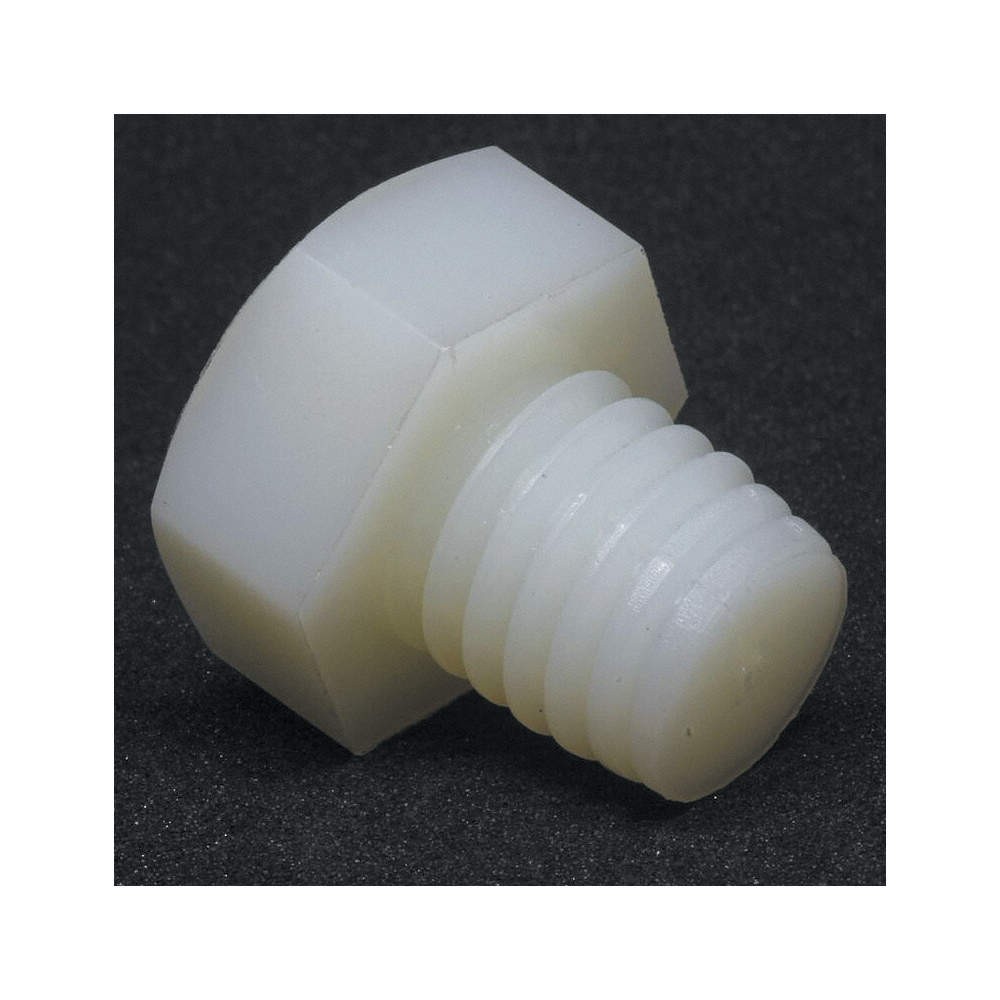 GRAINGER APPROVED 50M080125J030 HxHdCpScrw,Nylon,30mm,M8-1.25,10PK 4AGV3