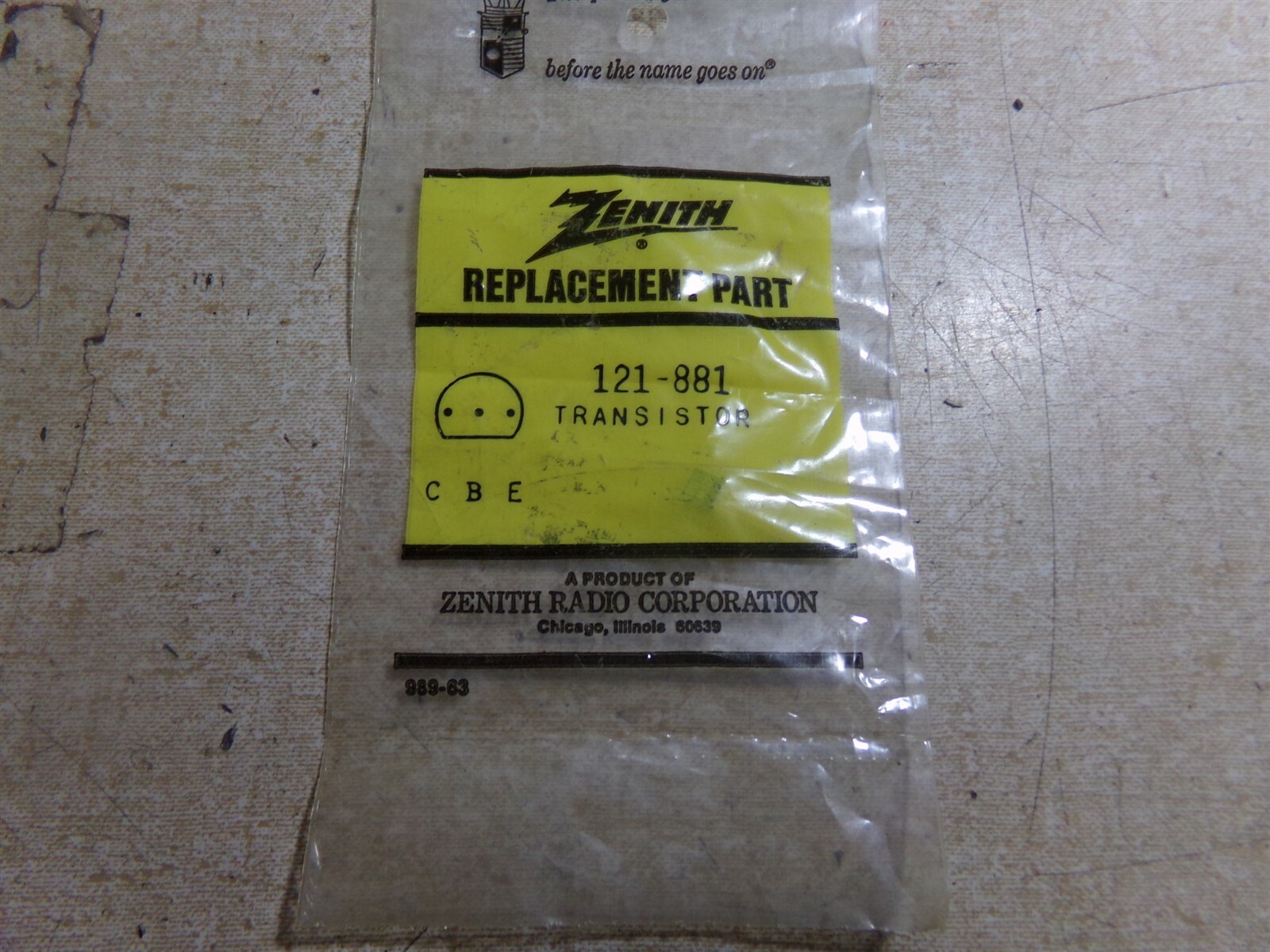 NEW Zenith 121-881 Transistor *FREE SHIPPING*