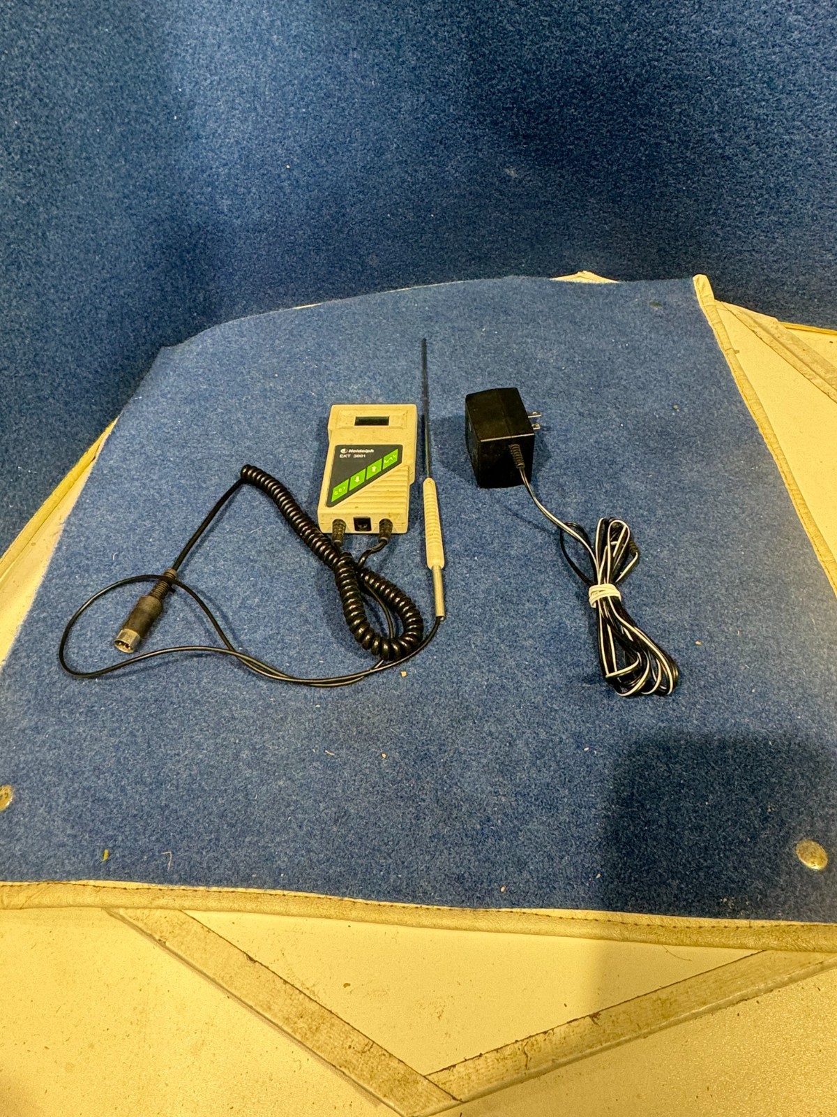 Heidolph EKT 3001 Temperature Controller Pt1000 Probe Power Adapter Tested