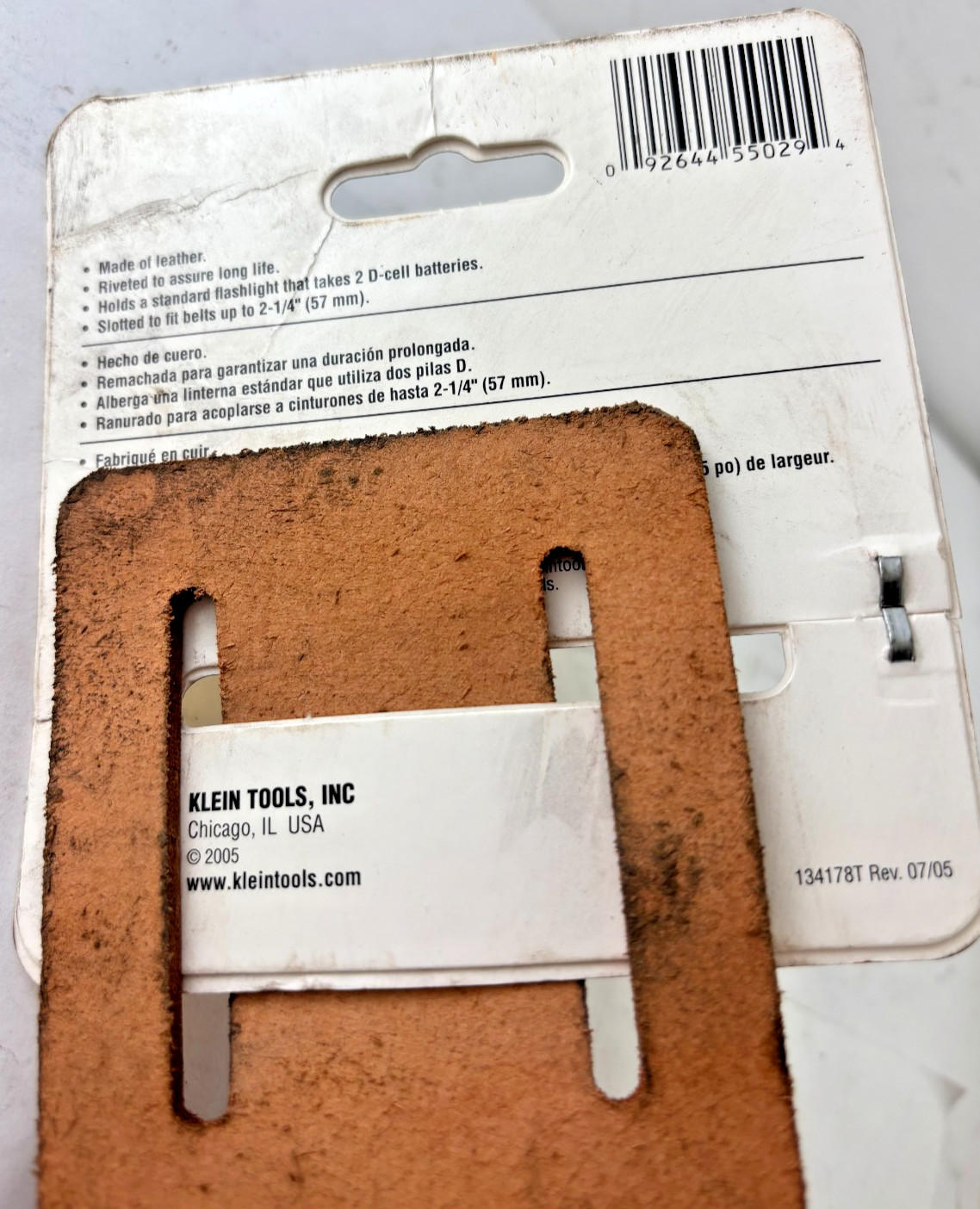 Klein Tools 5129 Flashlight Holder Utility Belt / Tool Pouch