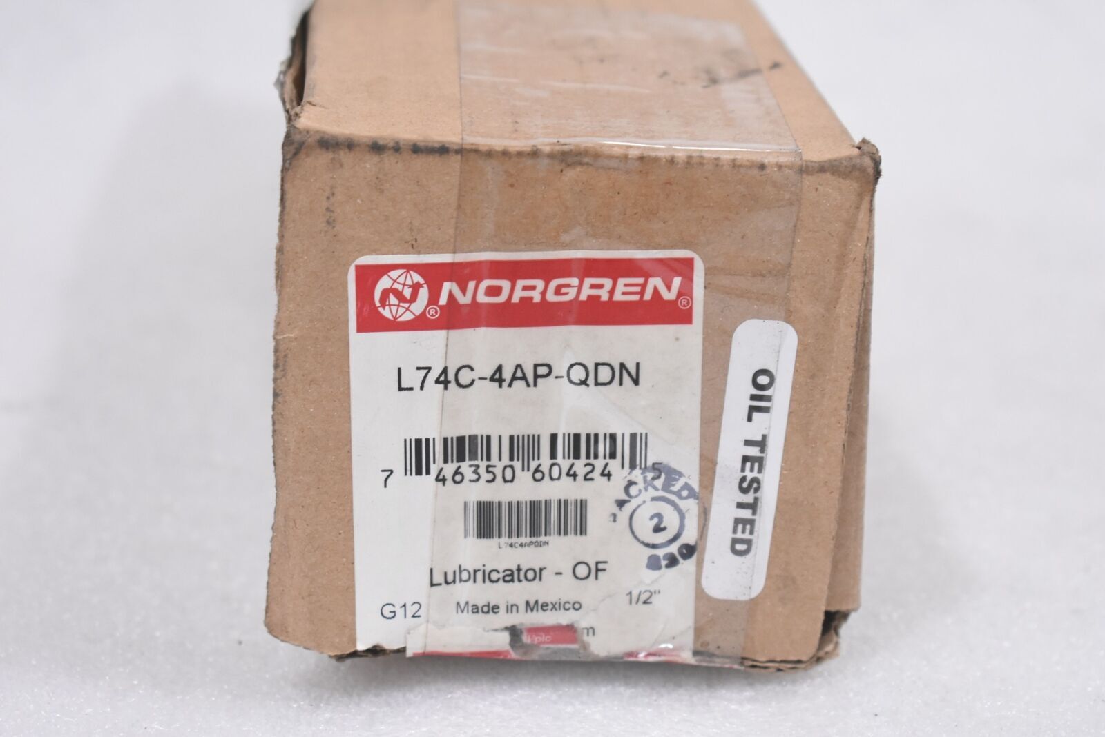 NORGREN L74C-4AP-QDN OIL-FOG LUBRICATOR, 1/2″ NPT, 250PSI MAX, 175ºF/80ºC MAX