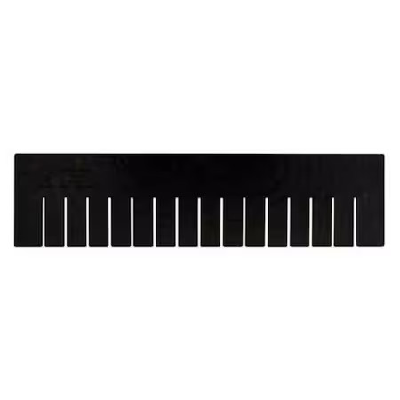 Quantum Storage Systems Dl93060co Plastic Divider, Black, 22 1/2 In L, 17 1/2