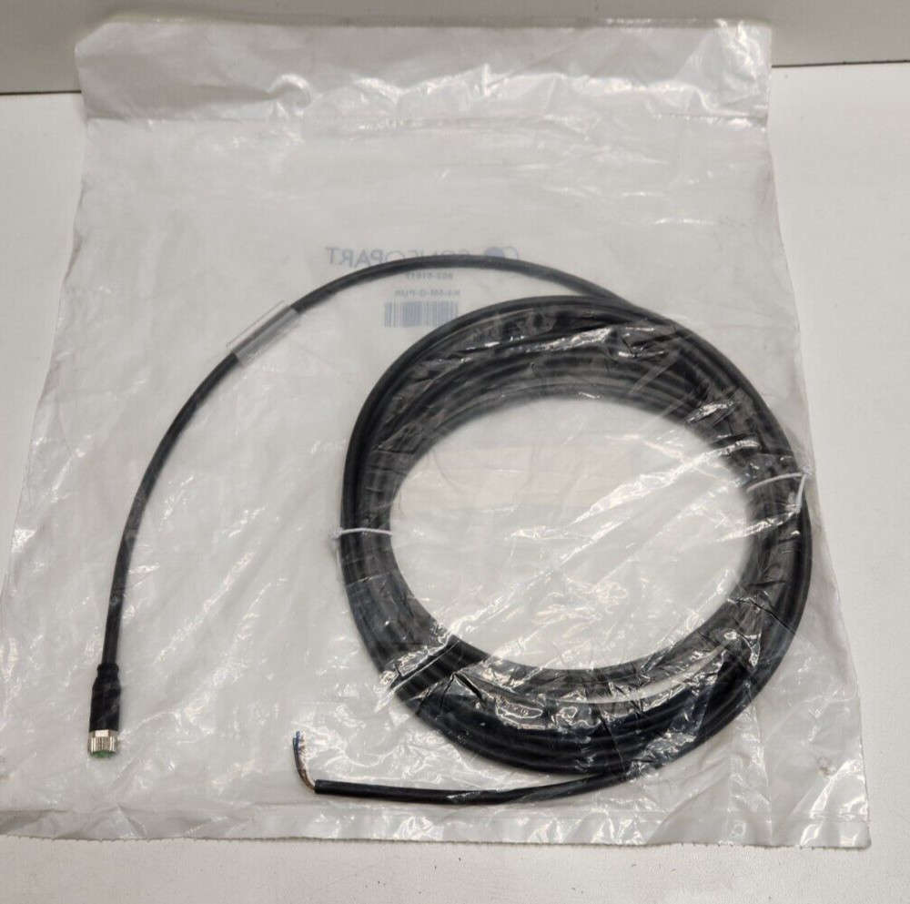 NEW OLD STOCK! SENSOPART 5 METER M8 FEMALE STRAIGHT CABLE 902-51617 K4-5M-G-PUR