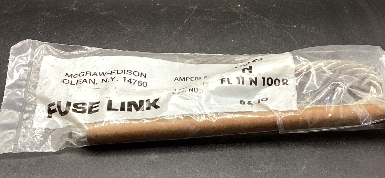 NEW IN BAG MCGRAW-EDISON 100 AMP FUSE LINK FL11N100R