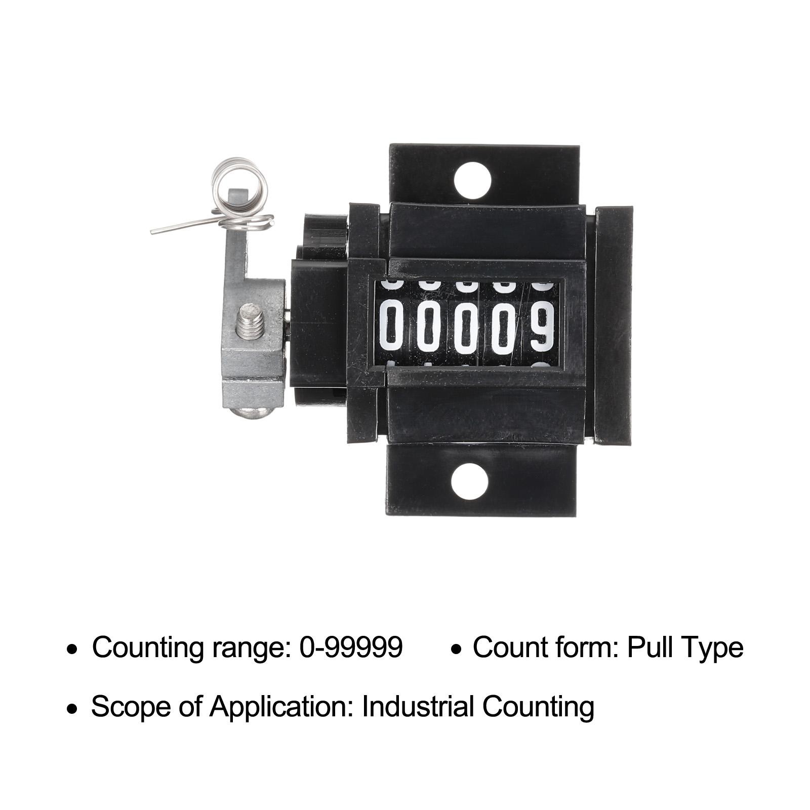 Manual Tally Counter with Spring 5 Digit Mechanical Manual Stroke Clicker