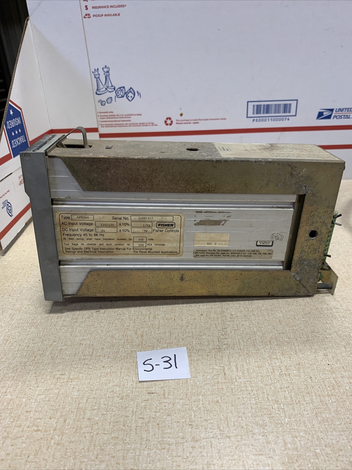 FISHER DPR900X1-A7 CONTROLLER TYPE DPR900 DPR900X1A7 12B7588X052
