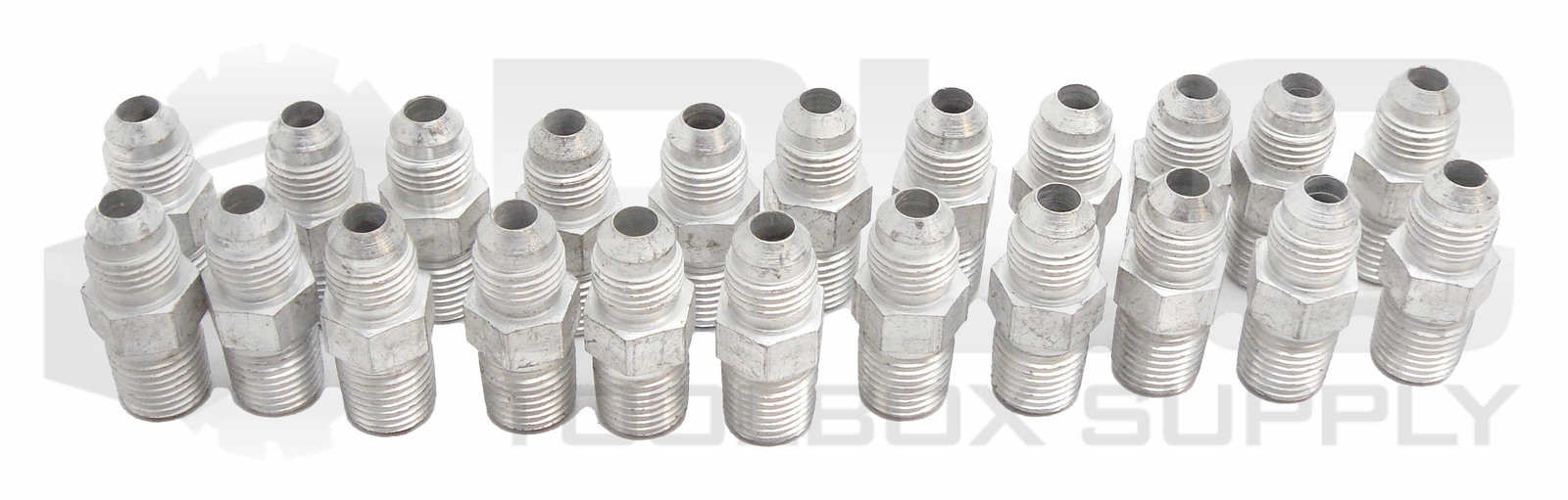 LOT OF 22 NEW PARKER 1/2″ OD MALE X 1/2″ OD MALE FITTINGS