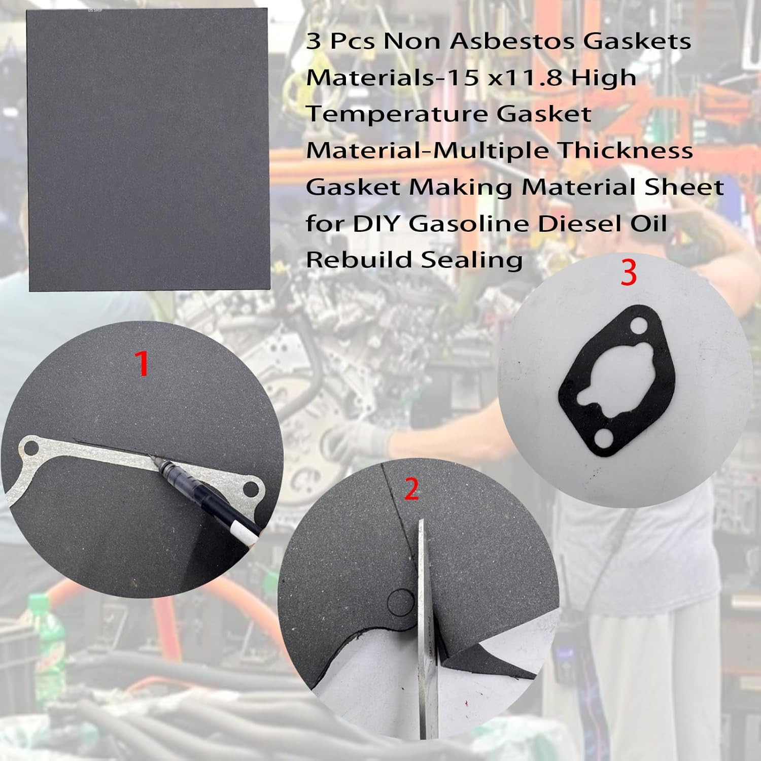 High Temperature Gasket Material Automotive Replacement Parts Truck Gaskets Car