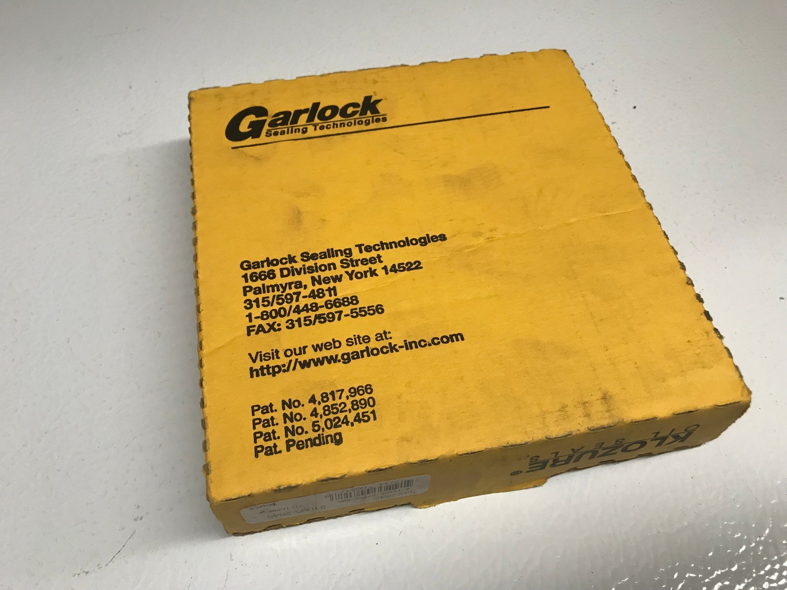 Garlock Klozure Silicon Oil Seal 4.188″ x 5.875″ x .5″ 21095-2645 53×2645 J 14G
