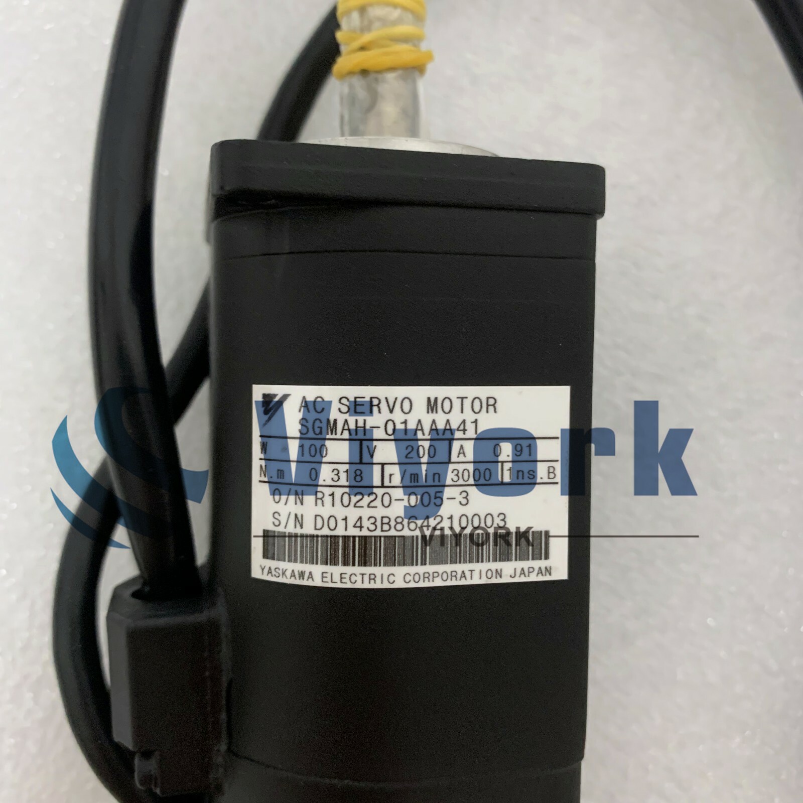 Yaskawa SGMAH-01AAA41 AC SERVO MOTOR 3000RPM 0.91A 100W 200V 0.318N.m NEW