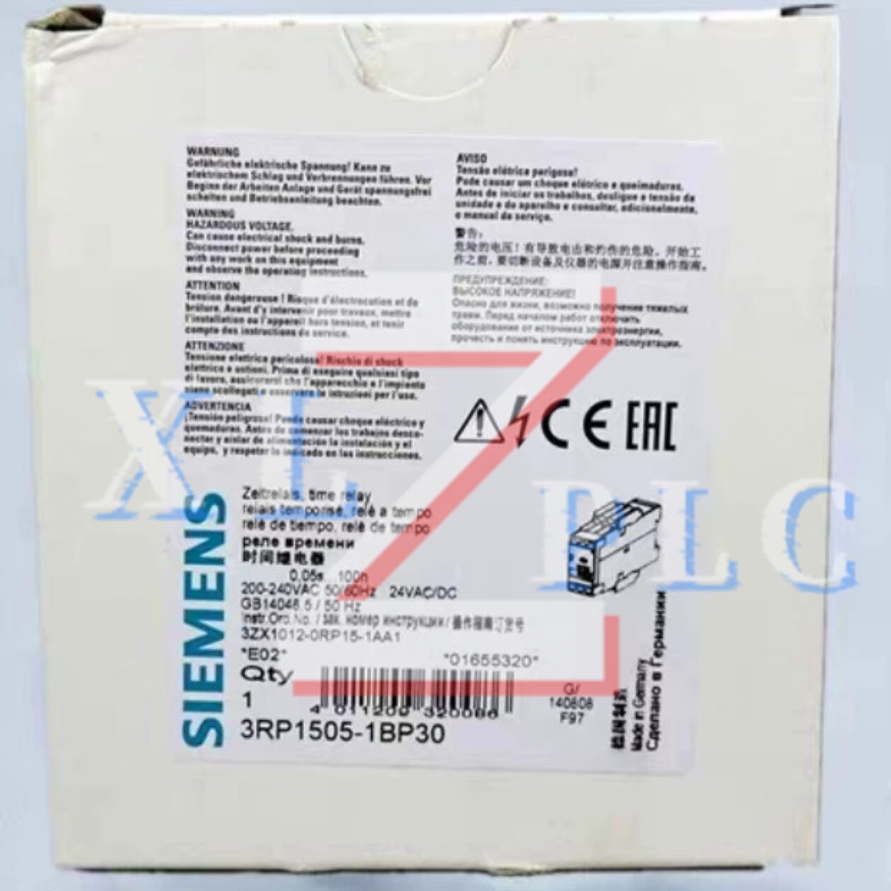 1PCS New SIEMENS 3RP1505-1BP30 Time Relay In Box*