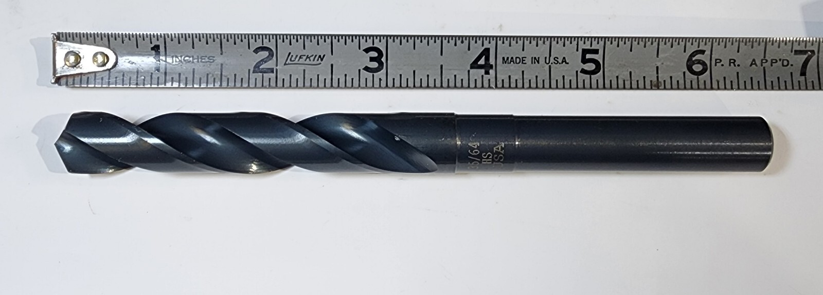 35/64 Hss Reduced 1/2″ Shank Drill 118° Point 3″ LOC 6″ OAL New Cle-Line USA