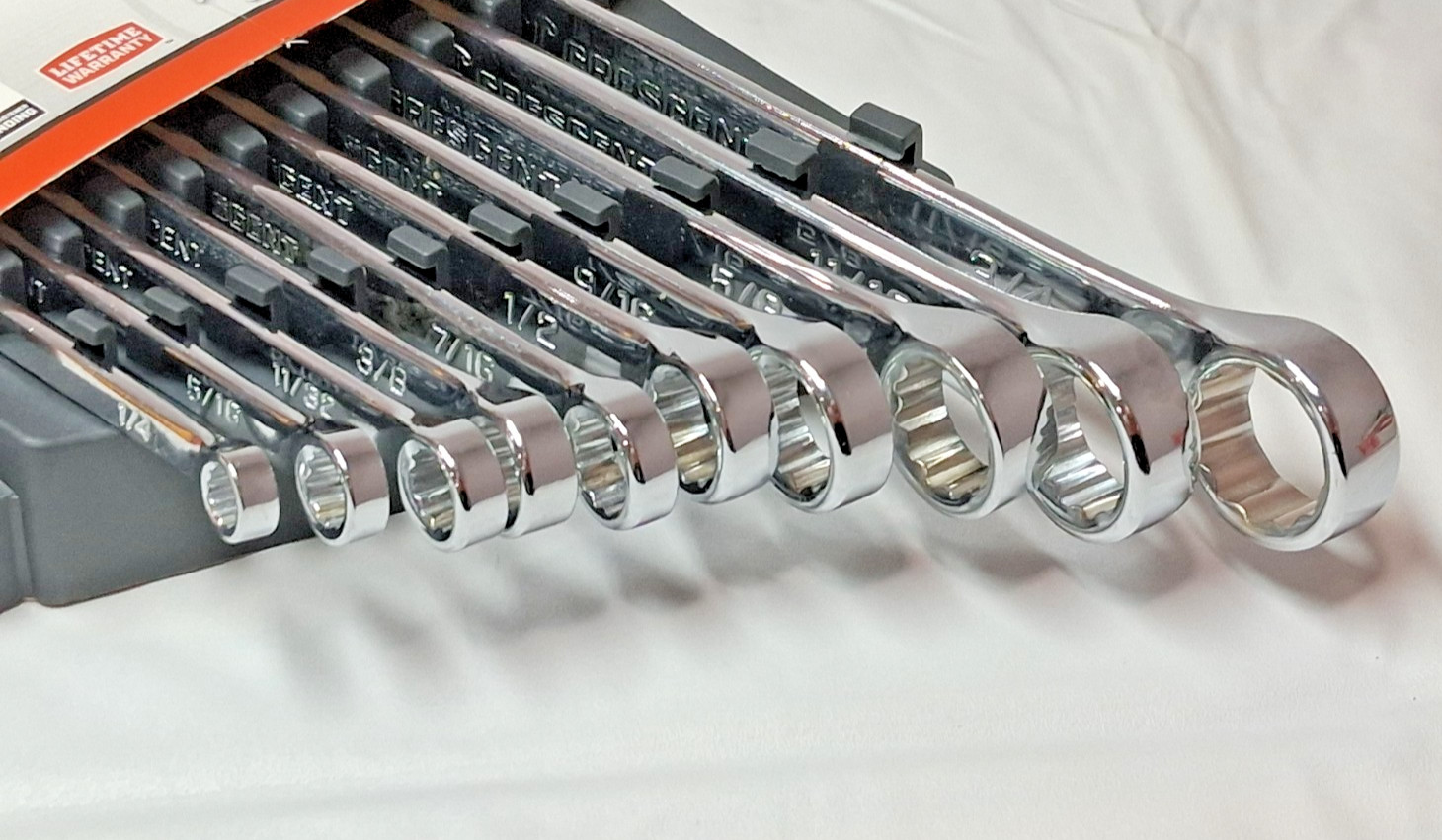 Crescent 10 Pc Chrome Finish Combination Wrench Set 1/4-3/4″ Sets CCWS2-05