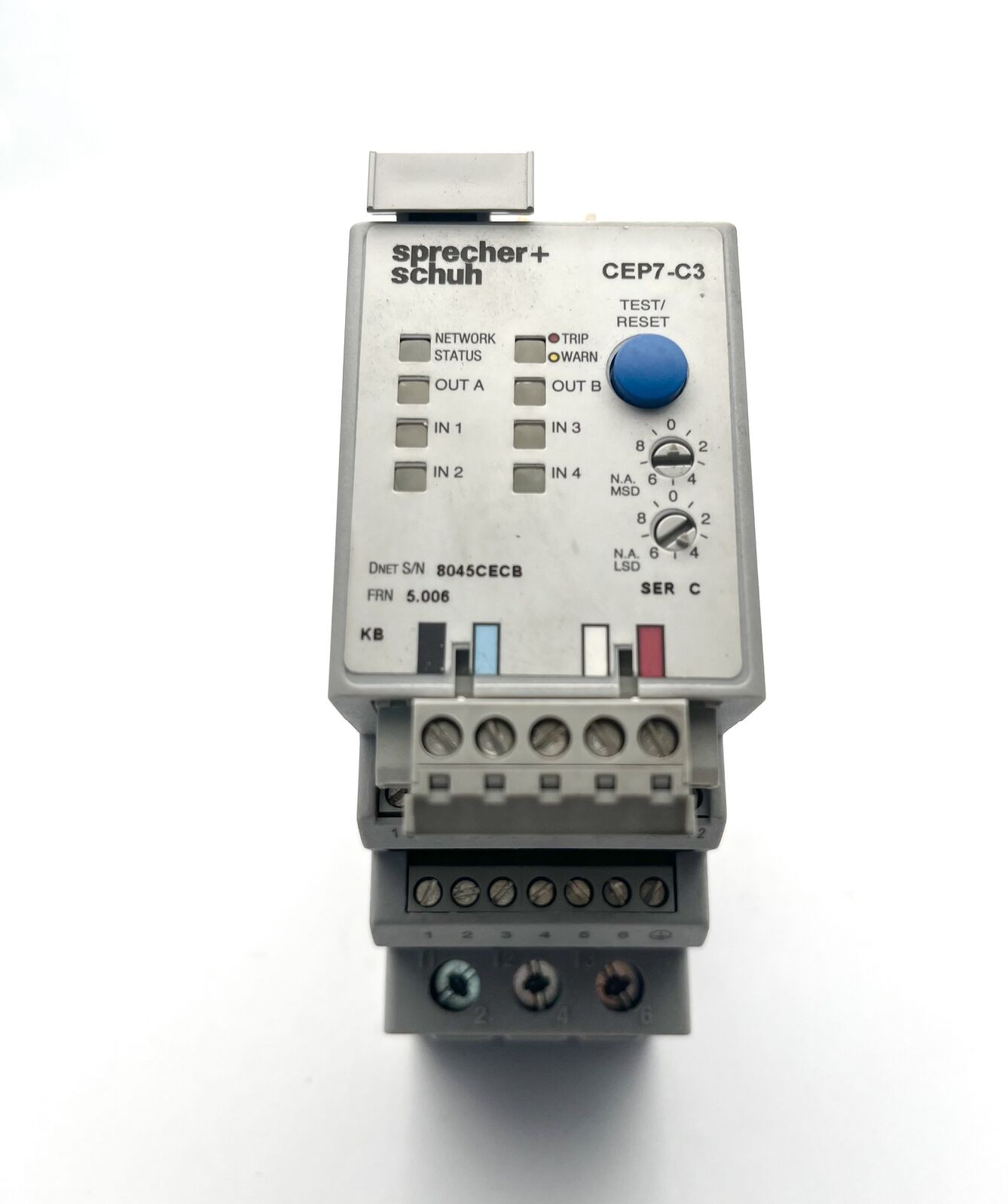 Sprecher+Schuh CEP7-C3-23-5 Solid State Overload Relay Motor Protection 1-5 Amps