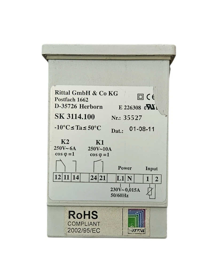 RITTAL SK3114.100 TEMPERATURE INDICATOR 230VAC 50/60HZ