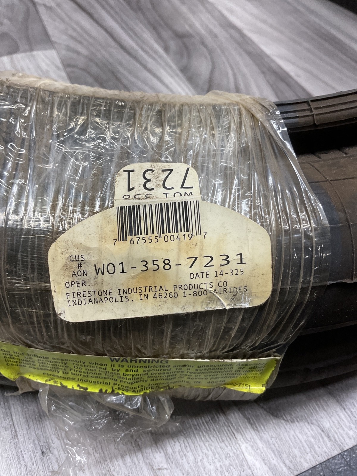 Firestone W01-358-7231 Large Industrial Bellows Air Spring #4011B95PR3SI