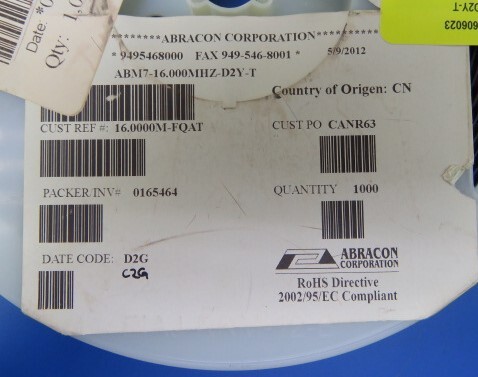 Abracon ABM7-16.000MHZ-D2Y-T Qty of 13 per Lot CRYSTAL 16 MHZ 30PPM