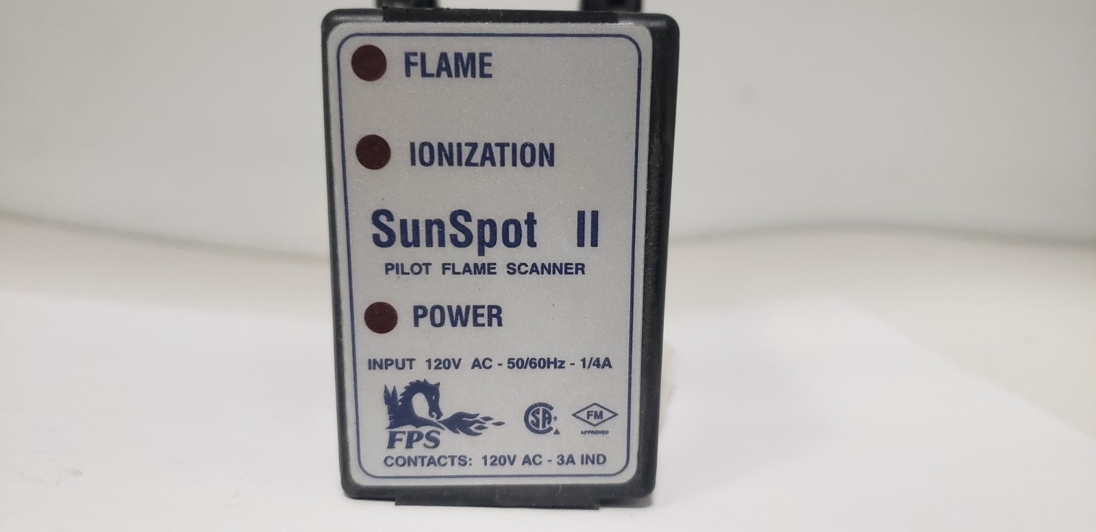FOSSIL POWER SYSTEMS 9100-1000 SUNSPOT II PILOT FLAME SCANNER, 120VAC, 50/60Hz