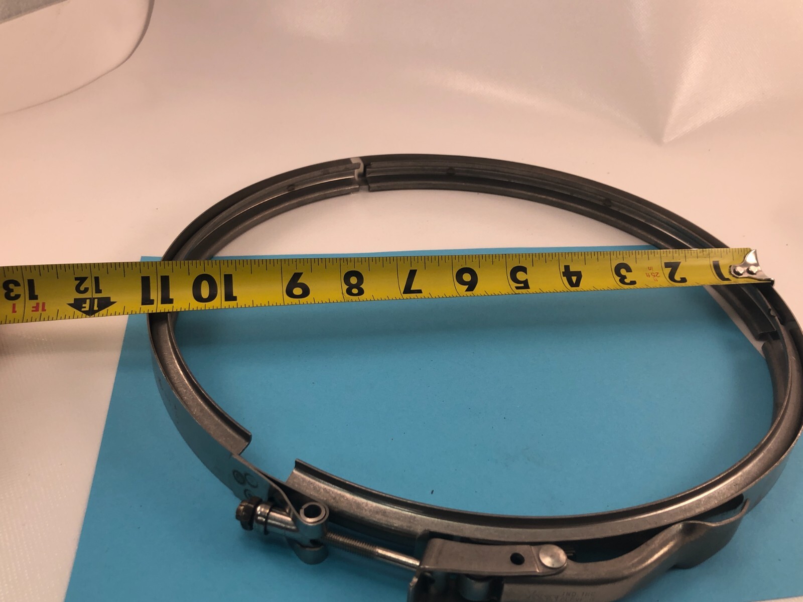 VOSS IND. S/S V-BAND COUPLING CLAMP aprox. 10″dia. FAST SHIP **NEW**