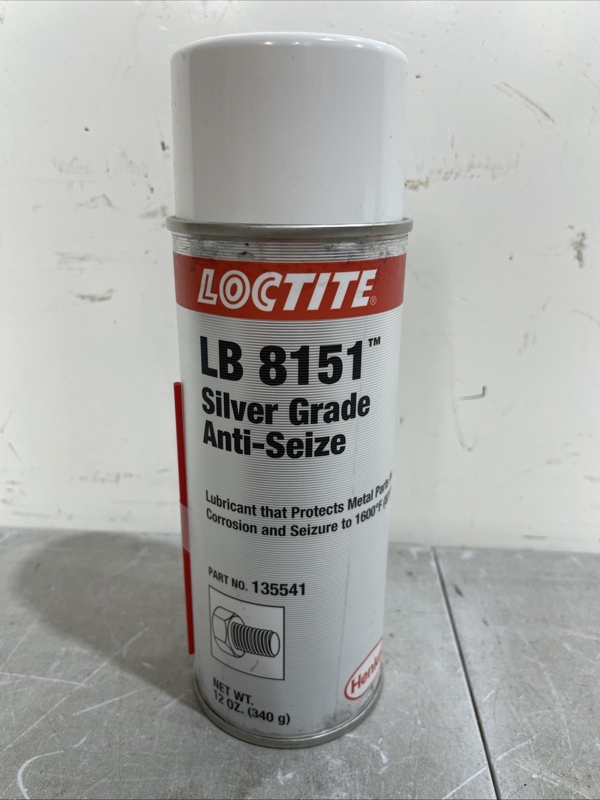 Loctite 135541 Anti-Seize, 12 Oz Spray Can, Graphite Lb 8151
