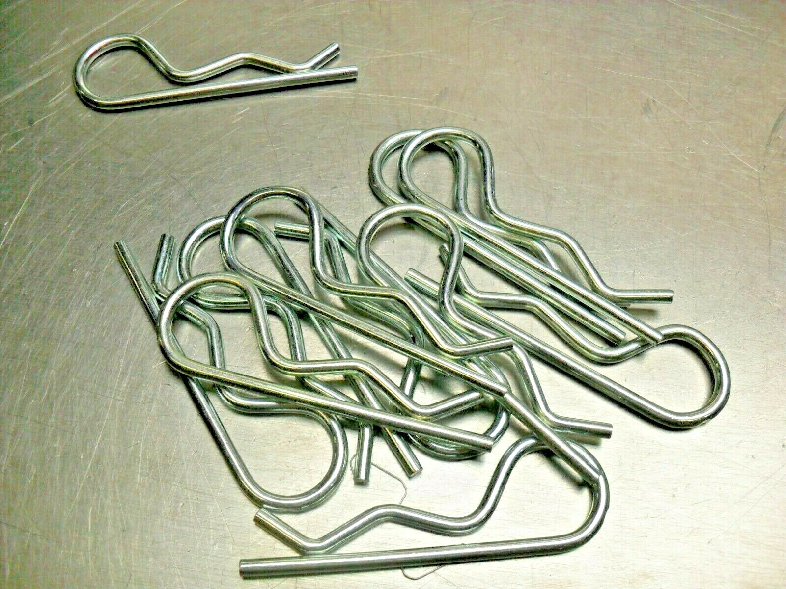 qty 11 – Mechanical Hitch Tractor Clip 3″ x 3/16″ Dia. Zinc Plate