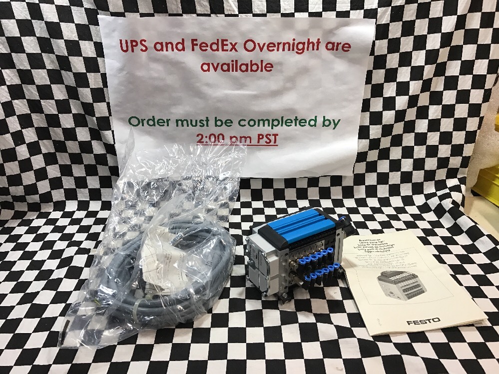 Festo VALVE CPV10-GE-MP-8, 10P-10-8C-MP-N-A-5JC2L+RHZB, 18255, 18624 SHIPSAMEDAY