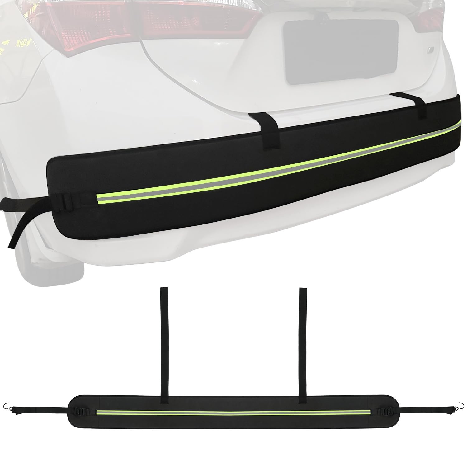 Rear Bumper Guards for Cars, Car Bumper Protector with Long Safety Reflector …