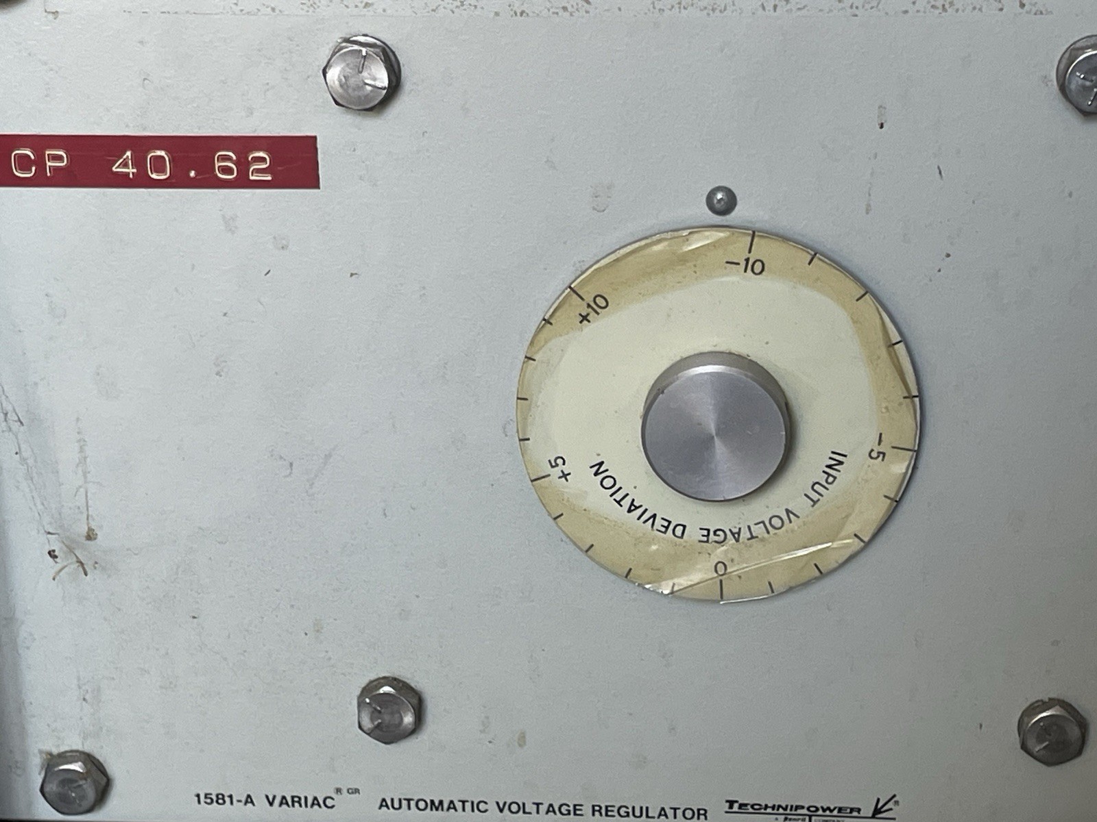 UNTESTED General Radio 1581A Variac Automatic Voltage Regulator