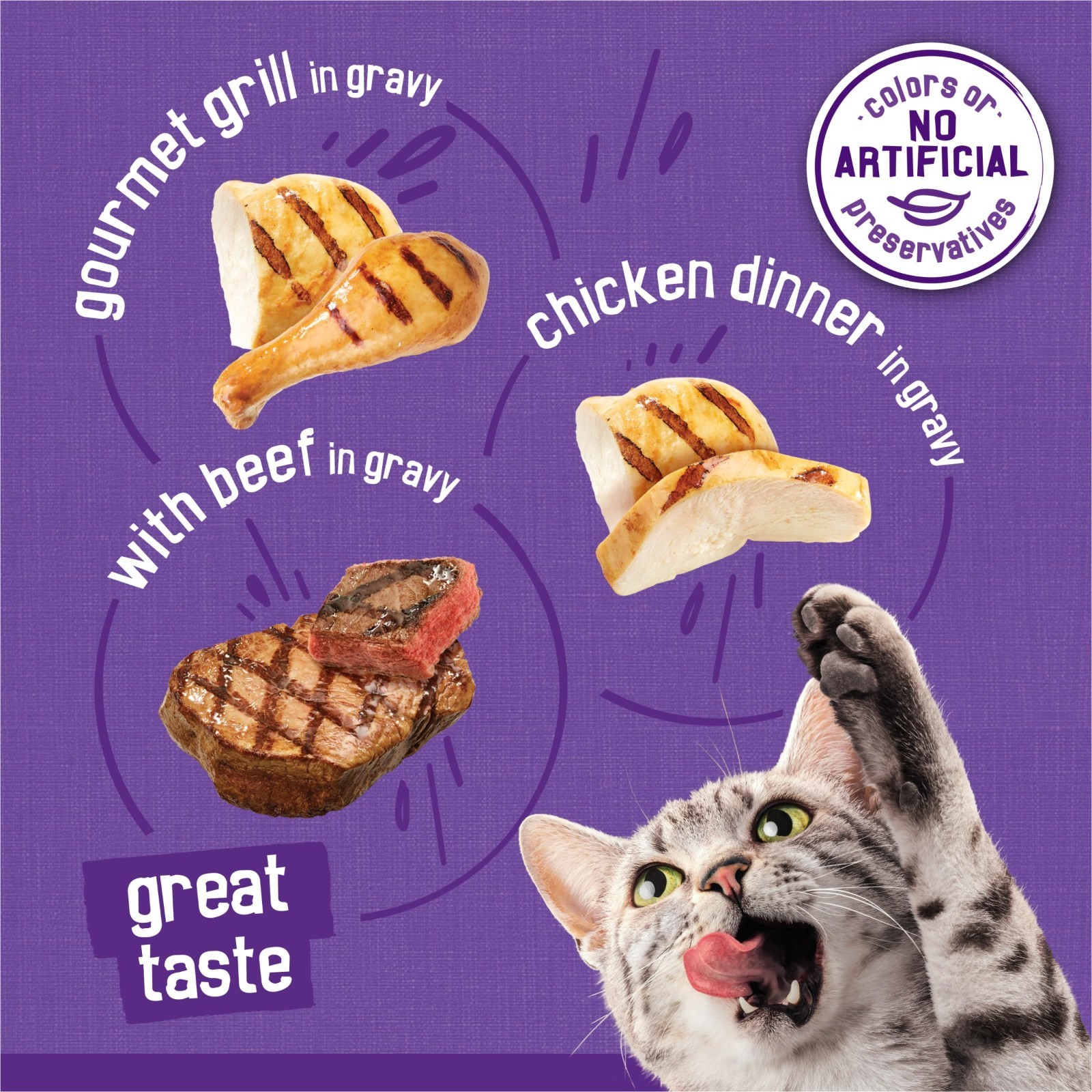 Friskies Gravy Variety Pack Meaty Bits Wet Cat Food 12 Cans Pack of 6