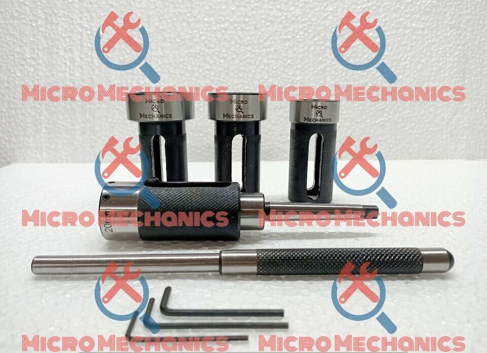 MT1 Die Holder Kit For Lathe Tailstock Morse Taper # 1 Sliding Action- Inch & MM