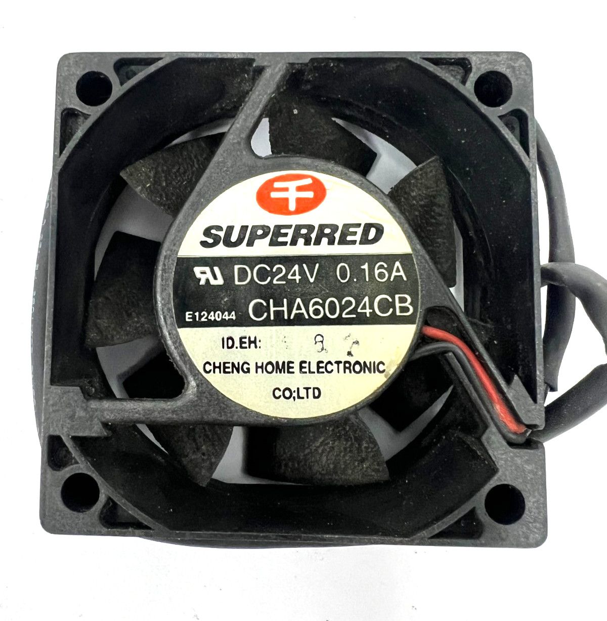 SUPERRED CHA6024CB AXIAL COOLING FAN 24VDC 0.16A SIZE 60X60X25MM