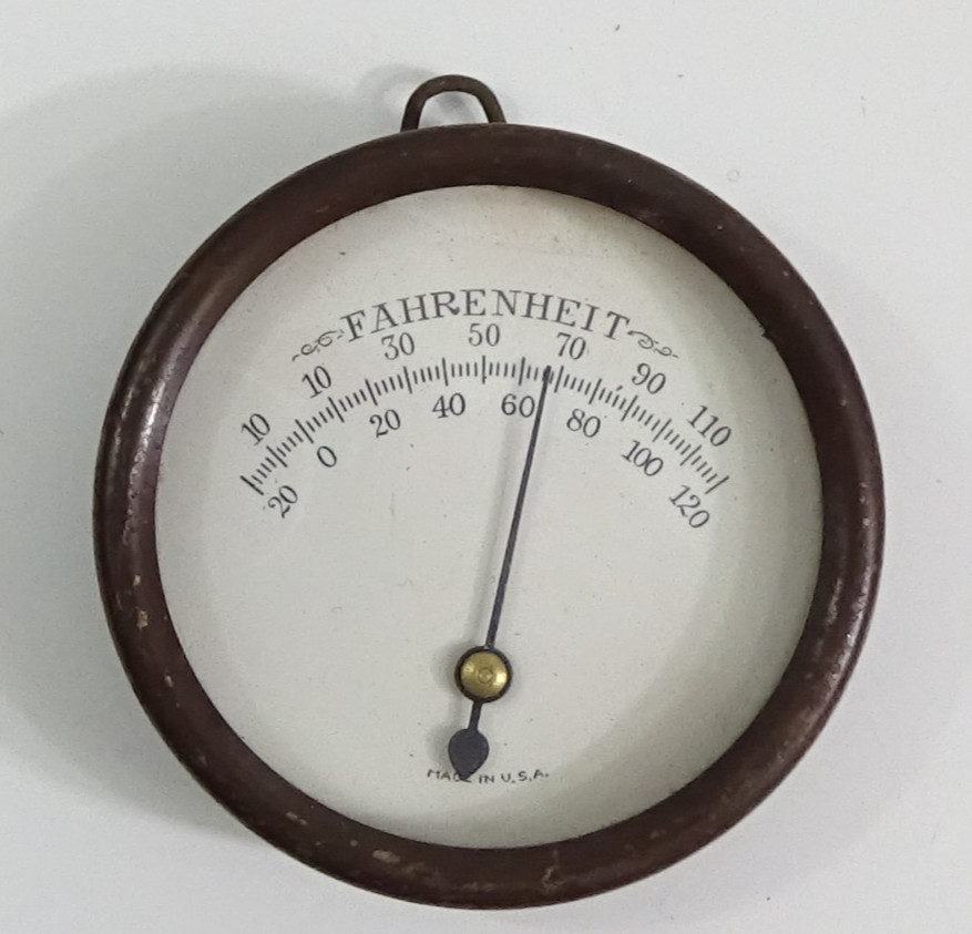 Vintage Fahrenheit Temperature Gauge Made In USA #734