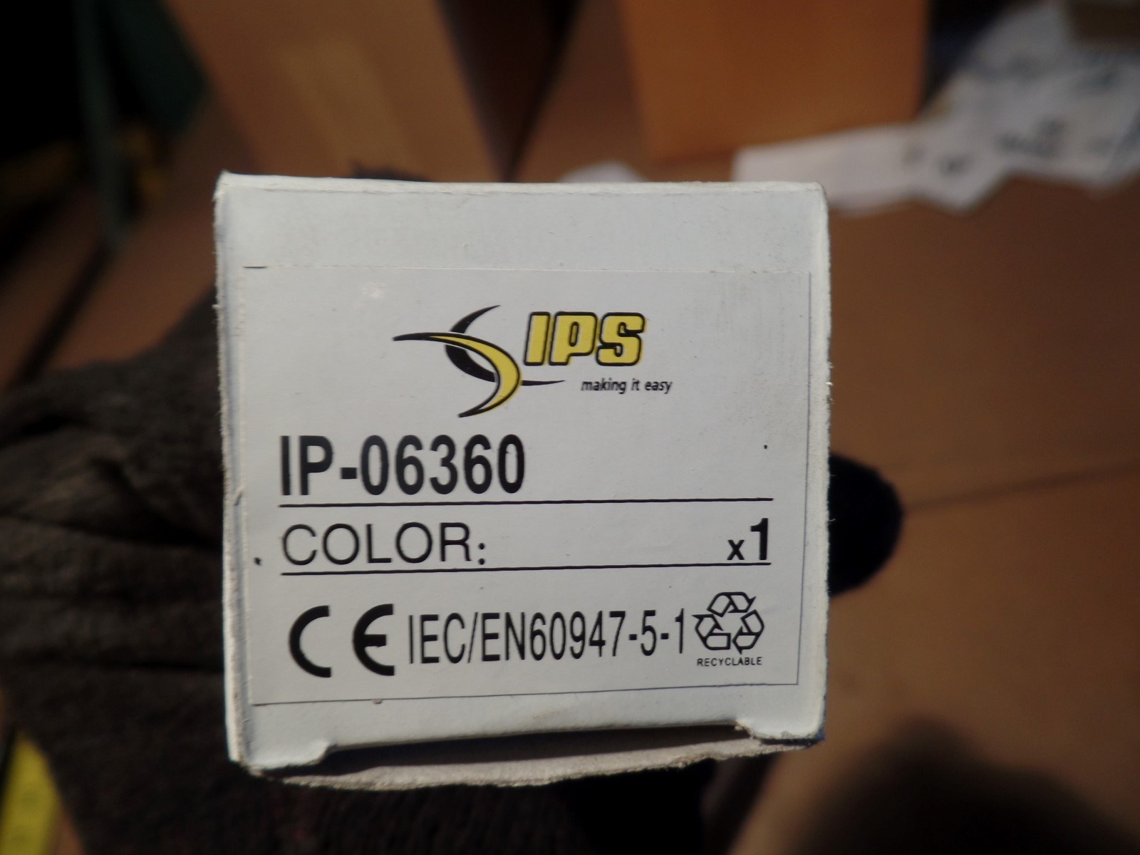IPS E-STOP BUTTON SWITCH, IP-04765, 10(6)A, 400V, IP-06360, IEC/EN60947-5-1