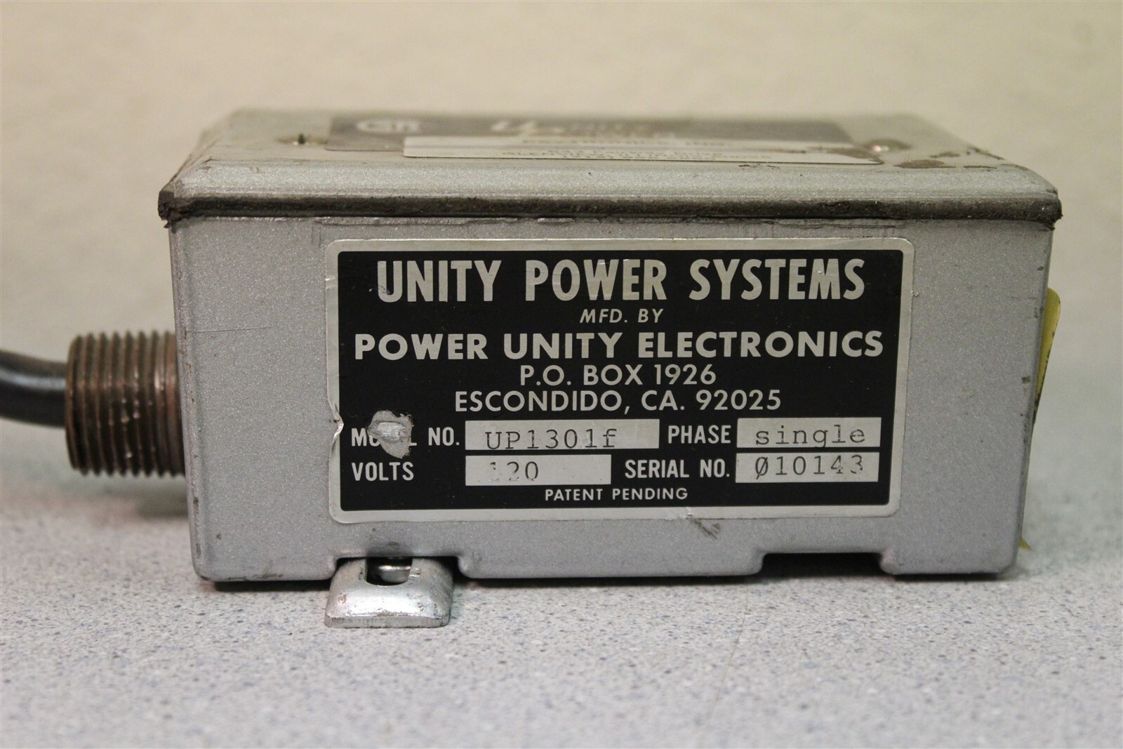 Unity Power Systems UP1301F Single Phase Transformer 120V *FREE SHIPPING*