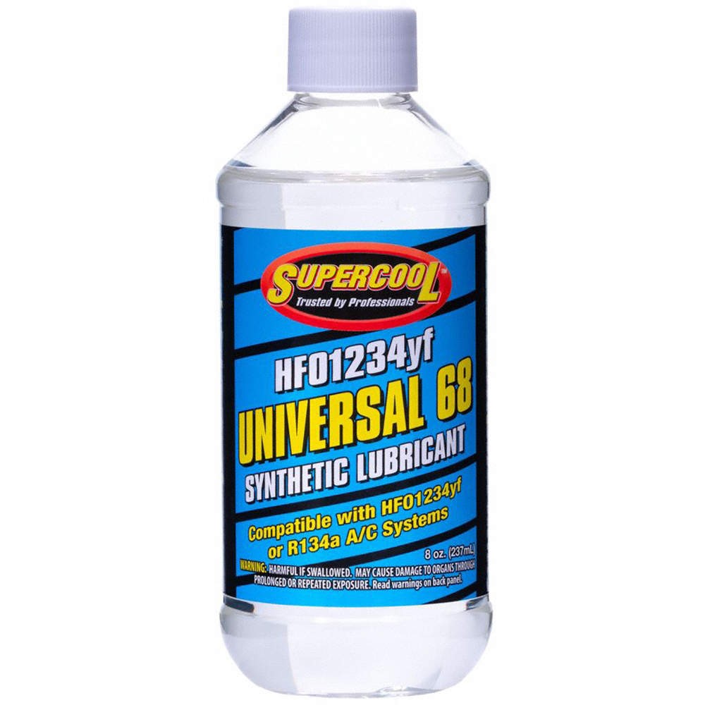 SUPERCOOL 48663-8 AC Refrigerants and Lubricant,8 oz,Clear 812MR0
