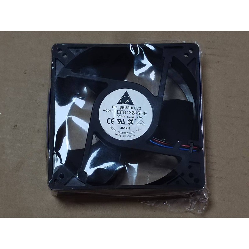 DELTA EFB1324SHE 127*127*38MM 12.7CM DC24V 1.38A 3Pin Cooling Fan