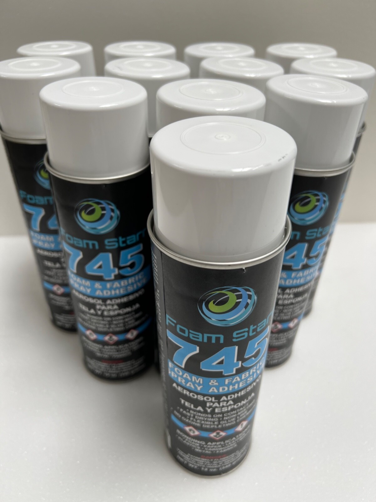 745 Foam Starr 12 Pack Adhesive Spray 12oz Cans Foam & Fabric Grade Made In USA