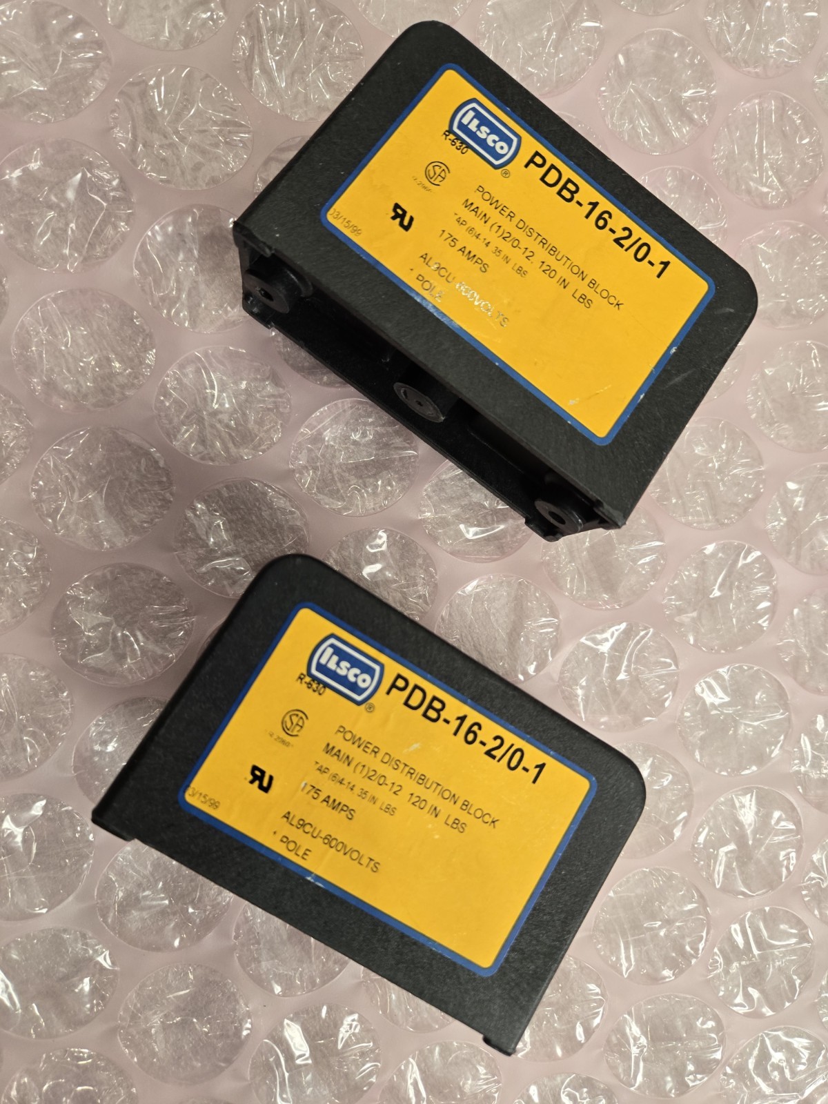 ILSCO PDB-26-2/0-1 POWER DISTRIBUTION BLOCK 350A 600V 1 POLE + One For Part