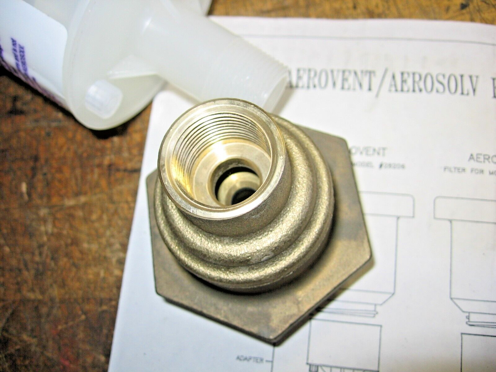 JUSTRIGHT 28206 Aerovent Drum Vent Carbon Filter Kit w/Flame Arrestor 2 Elements