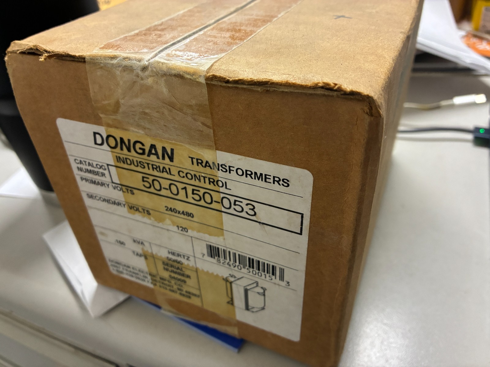 NEW SEALED DONGAN 50-0750-053 INDUSTRIAL CONTROL TRANSFORMER 240-480V 50/60HZ