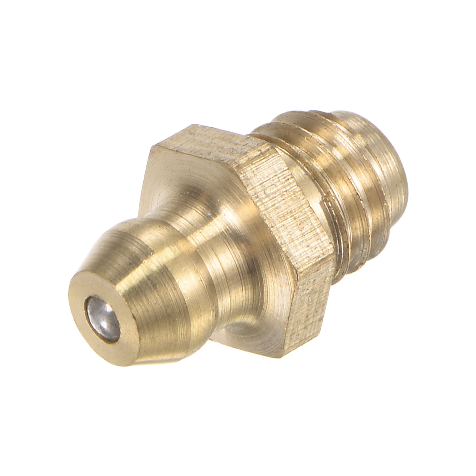 Brass Straight Hydraulic Grease Fitting Accessories M8 x 1.25mm Thread 20Pcs